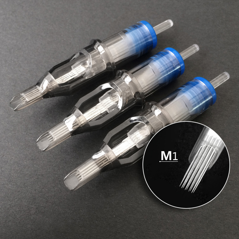 2024 10 PZ Cartuccia per tatuaggio trucco permanente Aghi Punta Micropigmentazione MTS Eyelinver hine Kit Sopracciglio Microbla_voghion.com