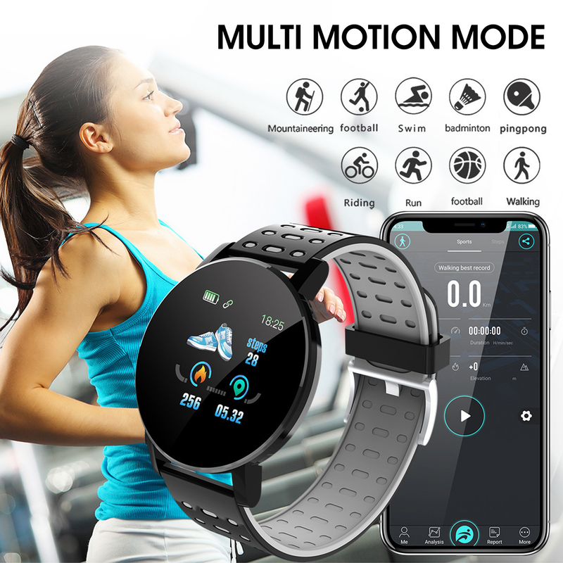Xinweiqing Smart Watch, multifunktionale Gesundheitsüberwachung, wasserdicht, modisch, Sport-Herzfrequenzmesser, Smart Watch zum Laufen_voghion.com