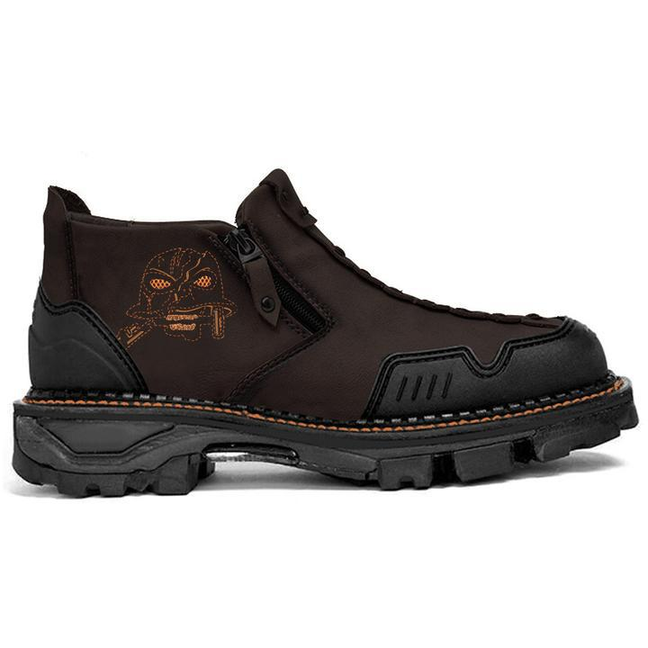 Baoxinli Foreign Trade New Men's Martin Boots Halloween Skull Boots_voghion.com