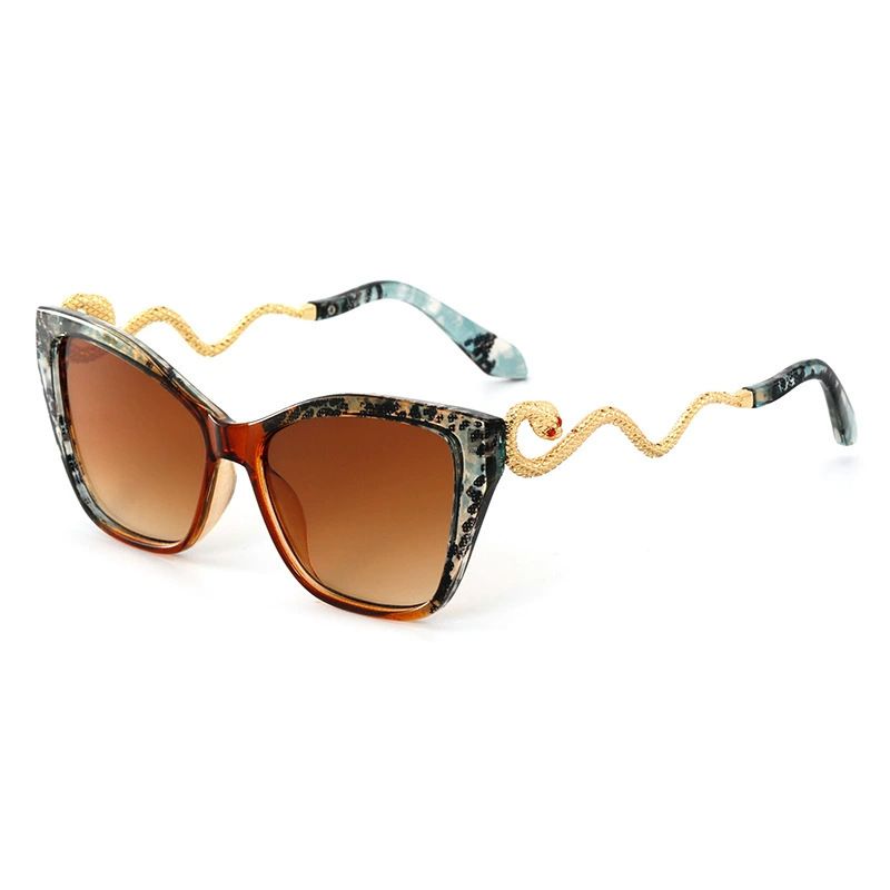 New Trade Design Snake Arm Metal Cat Eye Party Sunglasses_voghion.com