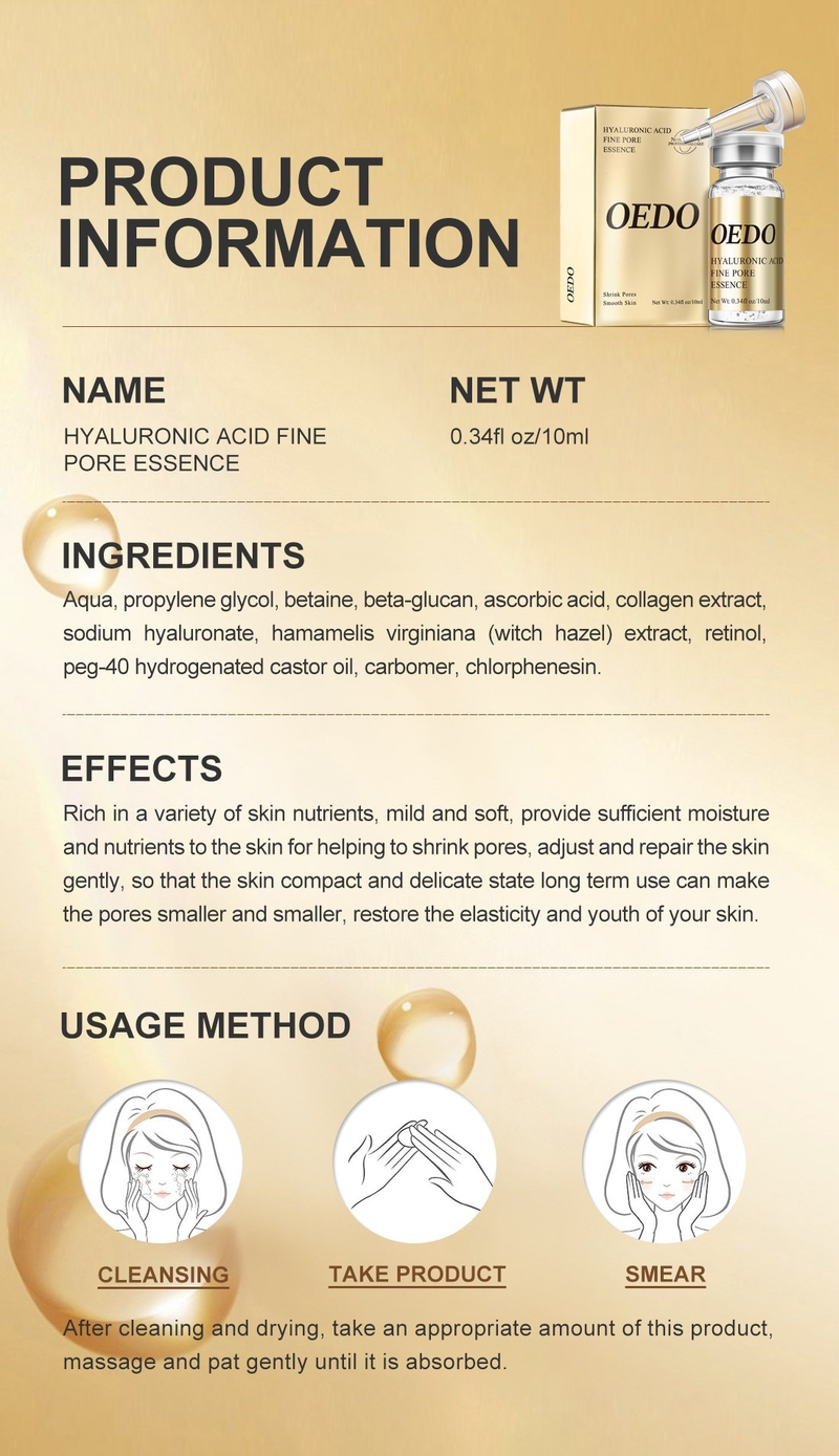 Shrink Pores Remove Wrinkles Moisturizing Gentle Adjustment Repair Firm and Delicate Skin Restore Pore Shrinking Essence_voghion.com