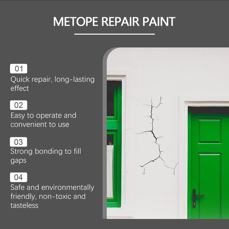 Wandreparaturpaste, Wandrenovierungsabdeckung Dekontamination Wandfarbe abfallend Feuchtigkeitsbeständige Rissreparaturpaste_voghion.com