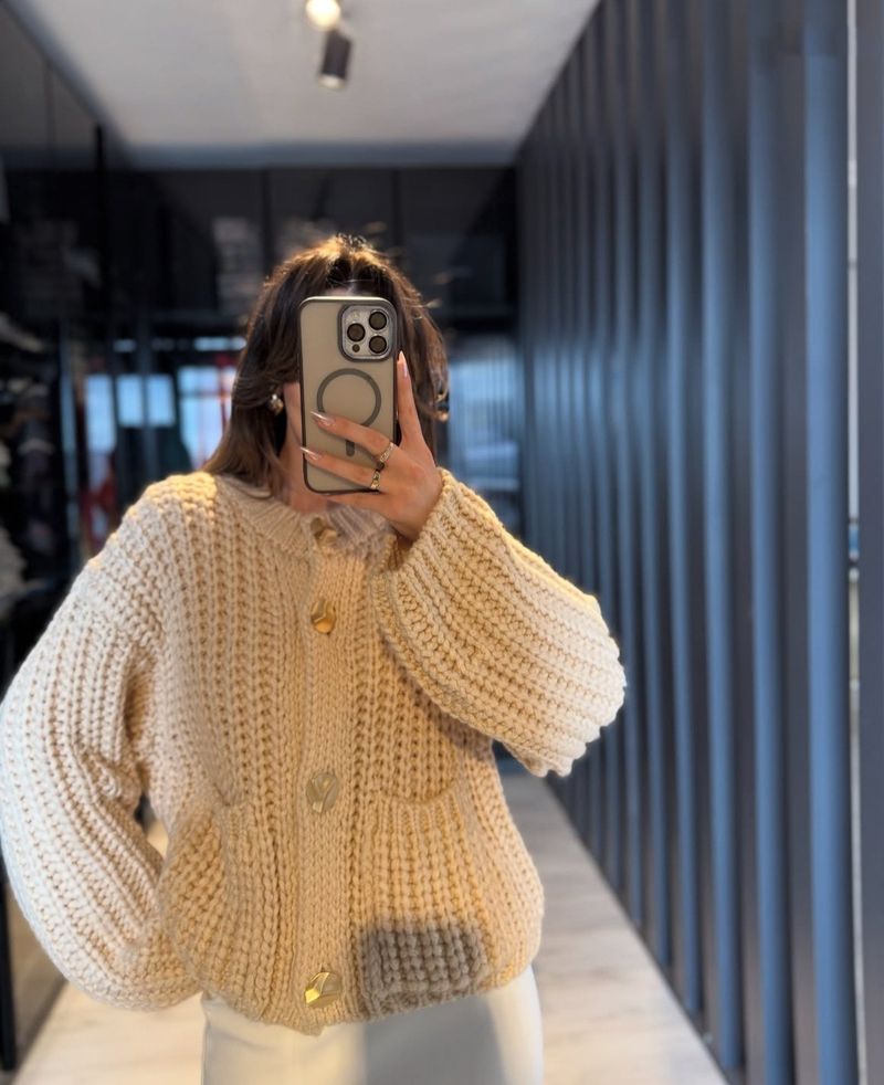 Kuscheliger Oversize-Strickpullover – Grobstrick mit Zopfmuster, offene Vorderseite, lässiger Langarm-Wickelpullover – Streetwear-Chic (mehrere Farben/Größen)_voghion.com