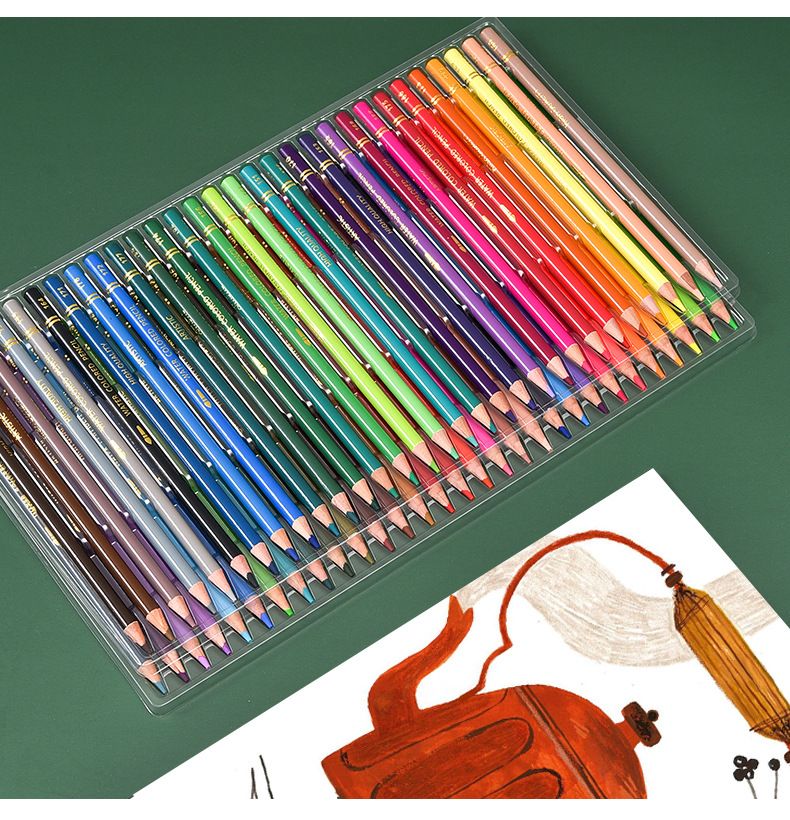 Professional 210-Color Watercolor & Oil-Based Colored Pencils Set - Vibrant, Blendable, Premium Wooden Art Supplies For Artists & Hobbyists_voghion.com