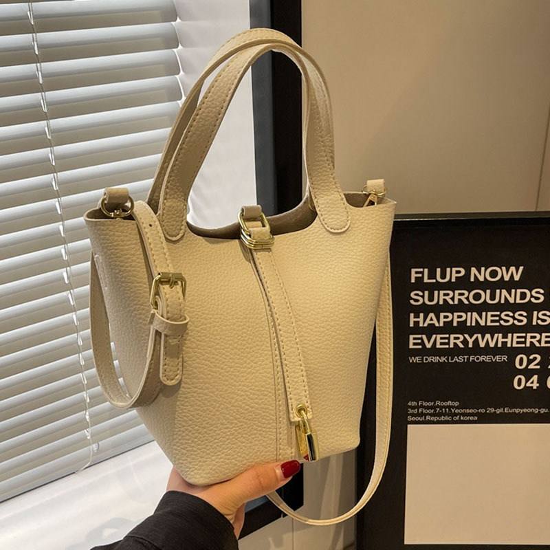 High quality lychee patterned vegetable basket for women 2024, new versatile commuting mother and child bag, fashionable_voghion.com