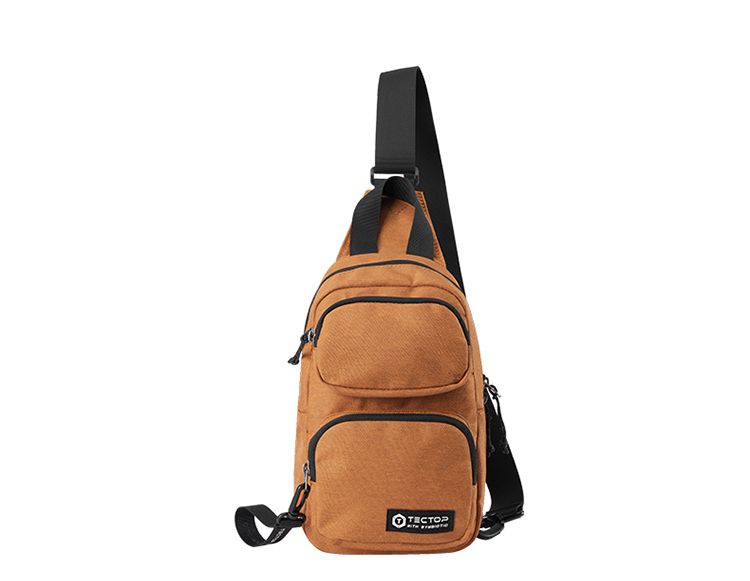 Tantuo Outdoor Single-Shoulder Chest Large Pocket Giant Can Hold Stylish Simple Versatile Men And Women Pure Color_voghion.com