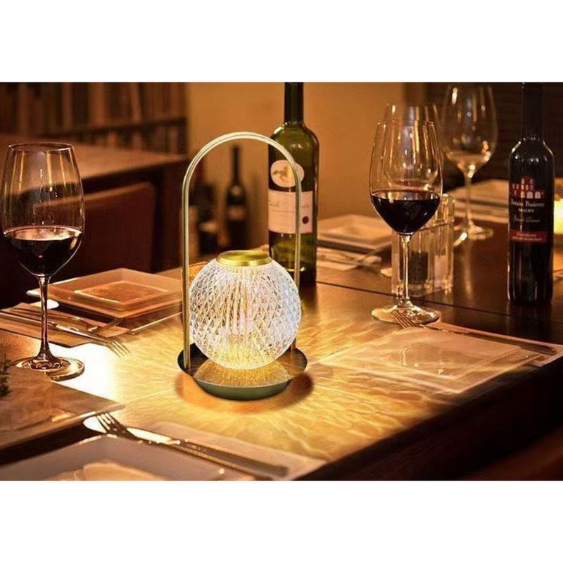 Lampada da tavolo in metallo portatile da campeggio creativa per ragazza turca INS, luce notturna per camera da letto e comodino_voghion.com