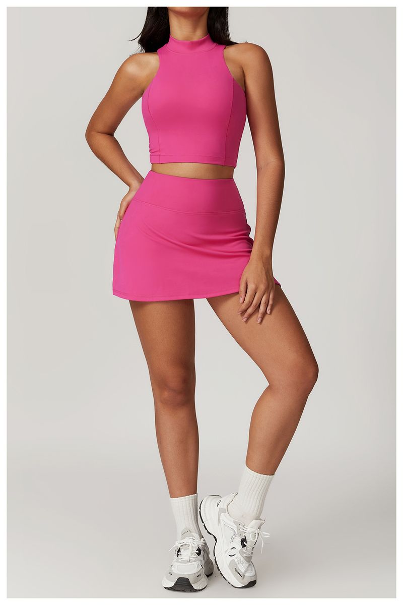 VoleFox Summer Slimming Quick-Dry Tennis Skirt With Anti-Slip Lining For Running Gym Sports Mini Skirt_voghion.com