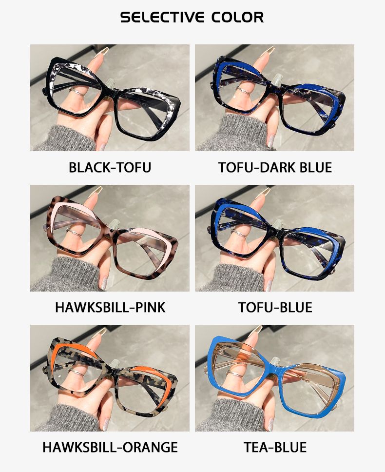 Fashion Tr90 Eyeglasses Women Anti Blue Light Computer Eyewear Ladies Stylish Designer Frames For Prescription Glasses 2024 New_voghion.com