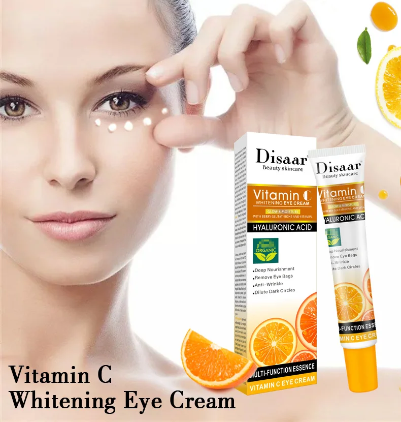 High Purity VC Peptide Remove Dark Circles Anti Wrinkle Puffiness Eye Gel Vitamin C Eye Cream_voghion.com