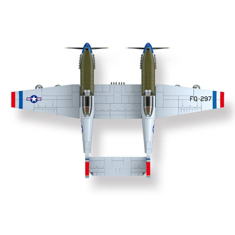 Andre verdenskrig Militær Klassisk Modell F-82 Twin Mustang Samling Ornament Byggeklosser Murstein Leker_voghion.com