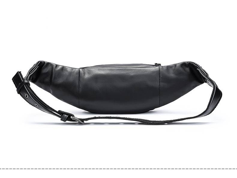 Men's Genuine Leather Waist Bag - Premium Crossbody Sling Bag For Outdoor & Daily Use - Stylish & Durable With Multipurpose Design_voghion.com