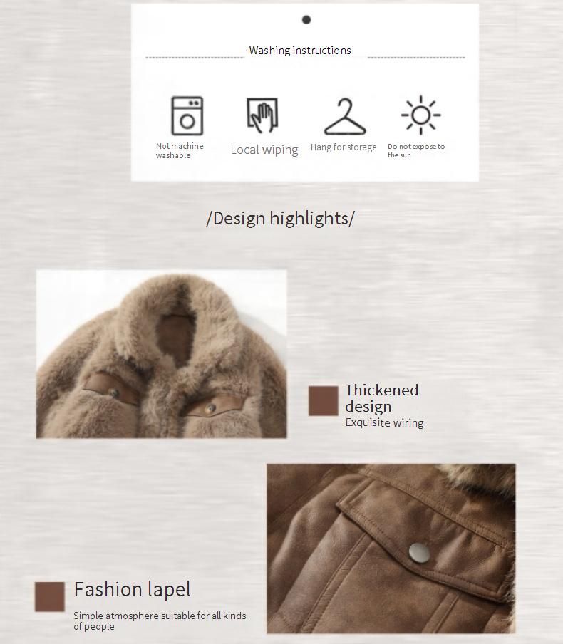 Giacca reversibile in pelliccia sintetica – Cappotto invernale oversize con collo a tacca (taglie dalla M alla 5XL, caffè e grigio)_voghion.com