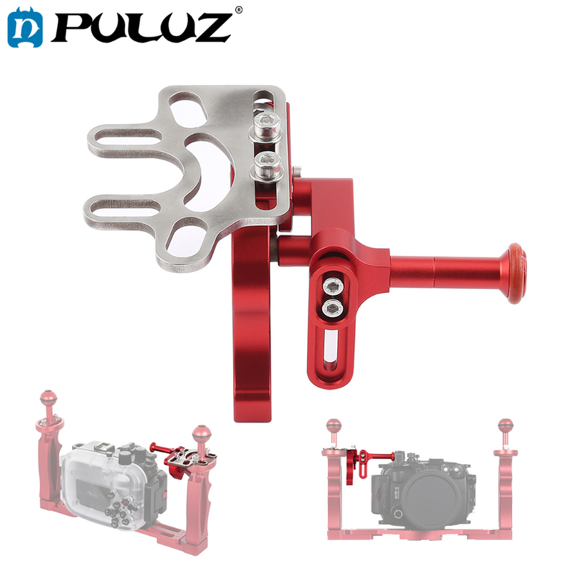 Aluminium-Shutter-Trigger-Verlängerungshebel-Montageadapter, Zubehör für Tauchtablett-Stabilisator, Unterwasserkamera-Gehäuse_voghion.com