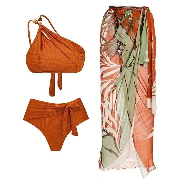 Costume da bagno da donna in stile bohémien, con gioielli e gonna a portafoglio, in stile europeo e americano._voghion.com