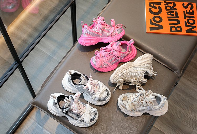 Trendige coole Papa-Schuhe für Kinder, 2023 Frühling und Herbst, neue lässige Sportschuhe für Jungen und Mädchen, leicht, trendig_voghion.com