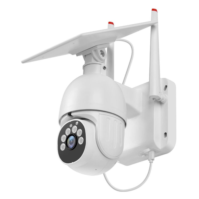 TUYA Solar 6-Light Ball Camera HD WiFi Outdoor Surveillance Remote Monitoring Two-Way Audio_voghion.com