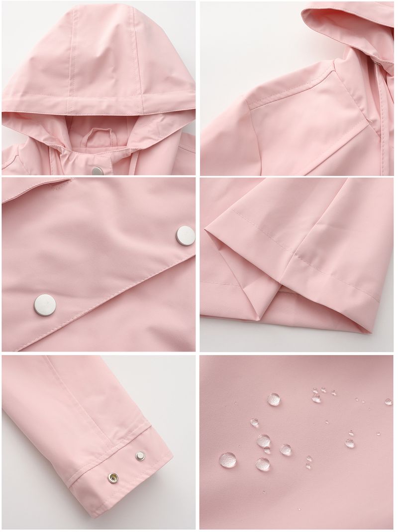 Autumn Winter New Water-Resistant Hooded Women's Casual Long Loose Plus Size Outdoor Trench Coat Versatile_voghion.com