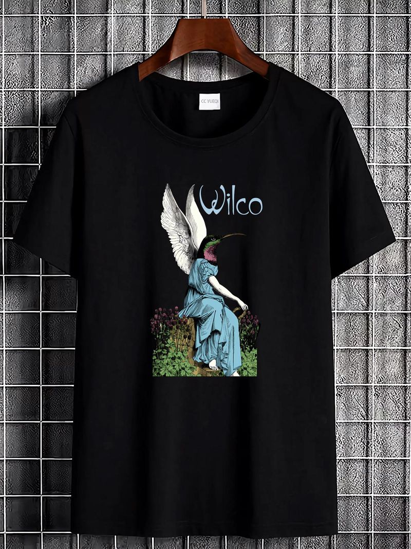 T-shirt unisexe Wilco Band Concert At Red Rocks 2012, toutes tailles S à 5XL TP734, vêtement de créateur doux et élégant pour homme, haut extensible pour un usage quotidien_voghion.com