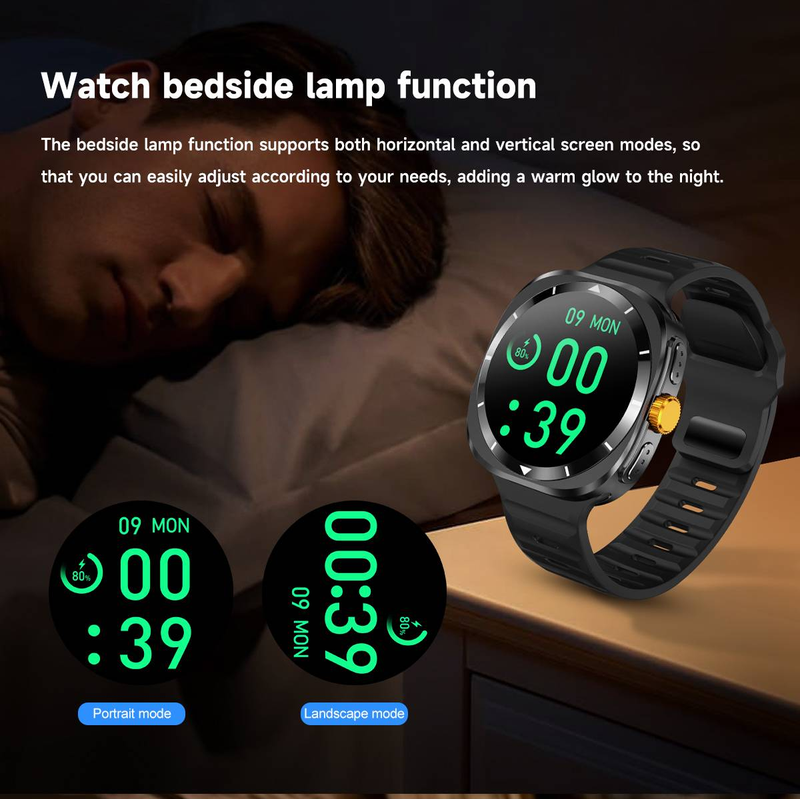 Für Samsung Galaxy Watch 7 Ultra Smart Watch Sports Man Bluetooth Call Herzfrequenzüberwachung Galaxy 6 Verbesserte Smartwatch Männer_voghion.com