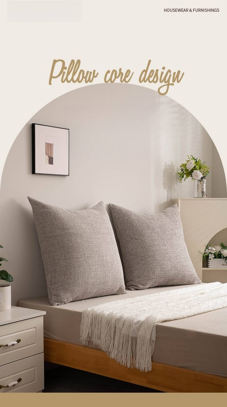 Cuscino in lino, cuscino per divano, cuscino per soggiorno, federa senza nucleo, testiera del letto, cuscino per schienale di grandi dimensioni_voghion.com