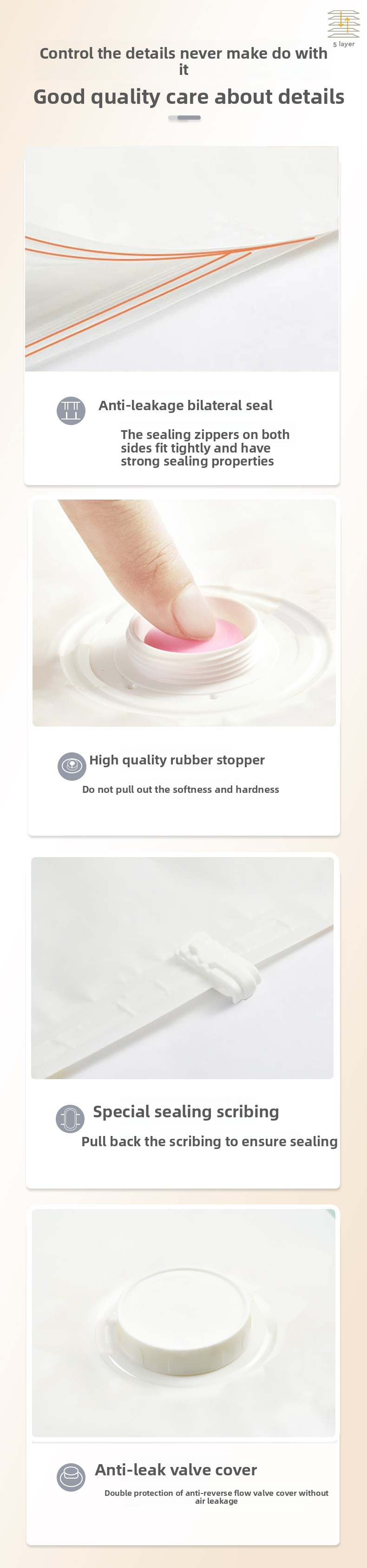 Premium vacuüm opbergzakken – ruimtebesparende compressiezakken voor dekens, kleding en reizen (PET+PE materiaal handgerolde compressie, luchtdichte sluiting)_voghion.com