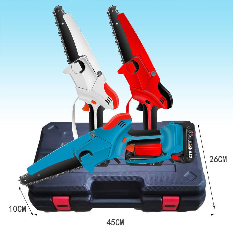 Compact Cordless Mini Chainsaw - Lightweight Lithium Battery Powered Pruning Saw For Wood Cutting, Gardening, Branch Trimming & Outdoor Use_voghion.com