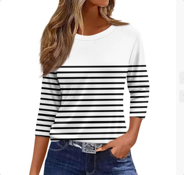 Festival-Ready 3D Print T-Shirt – Flowy Round-Neck Mid-Sleeve Top With Vibrant Holiday Designs ( Polyester Blend For Easy Care & All-Day Comfort)_voghion.com