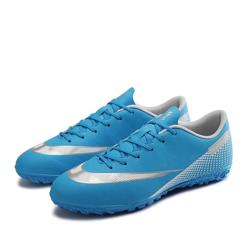 Volledige maat 32-47 zaalvoetbalschoenen voor heren PU leren voetbalschoenen_voghion.com
