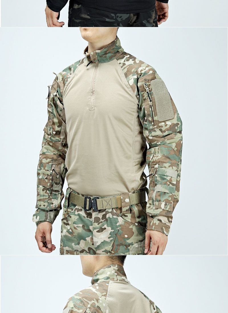 Herenkleding Tactisch pak Heren Frogman Combat Uniform Een complete set van lente- en herfsttrainingsuniformen met lange mouwen CS Field Training Suit_voghion.com