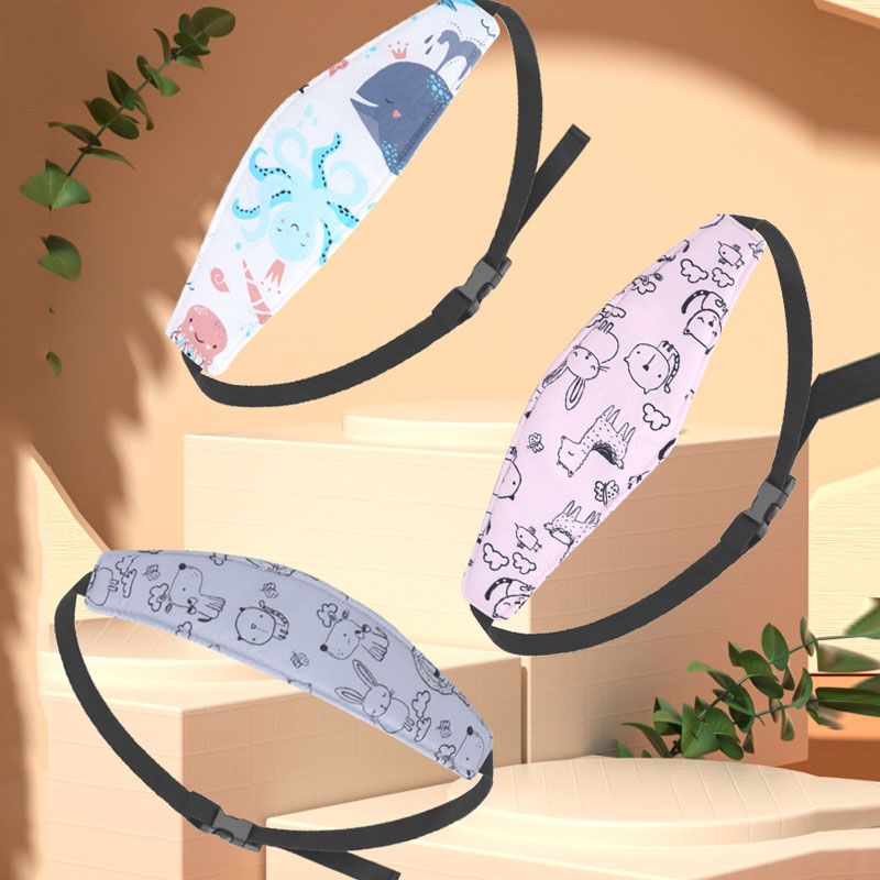 Kopfstütze für Babyautositze, Kindergurt, Befestigungsgurt, verstellbar, für Jungen und Mädchen, Laufgitter, Schlafpositionierer, Baby-Sicherheitskissen_voghion.com