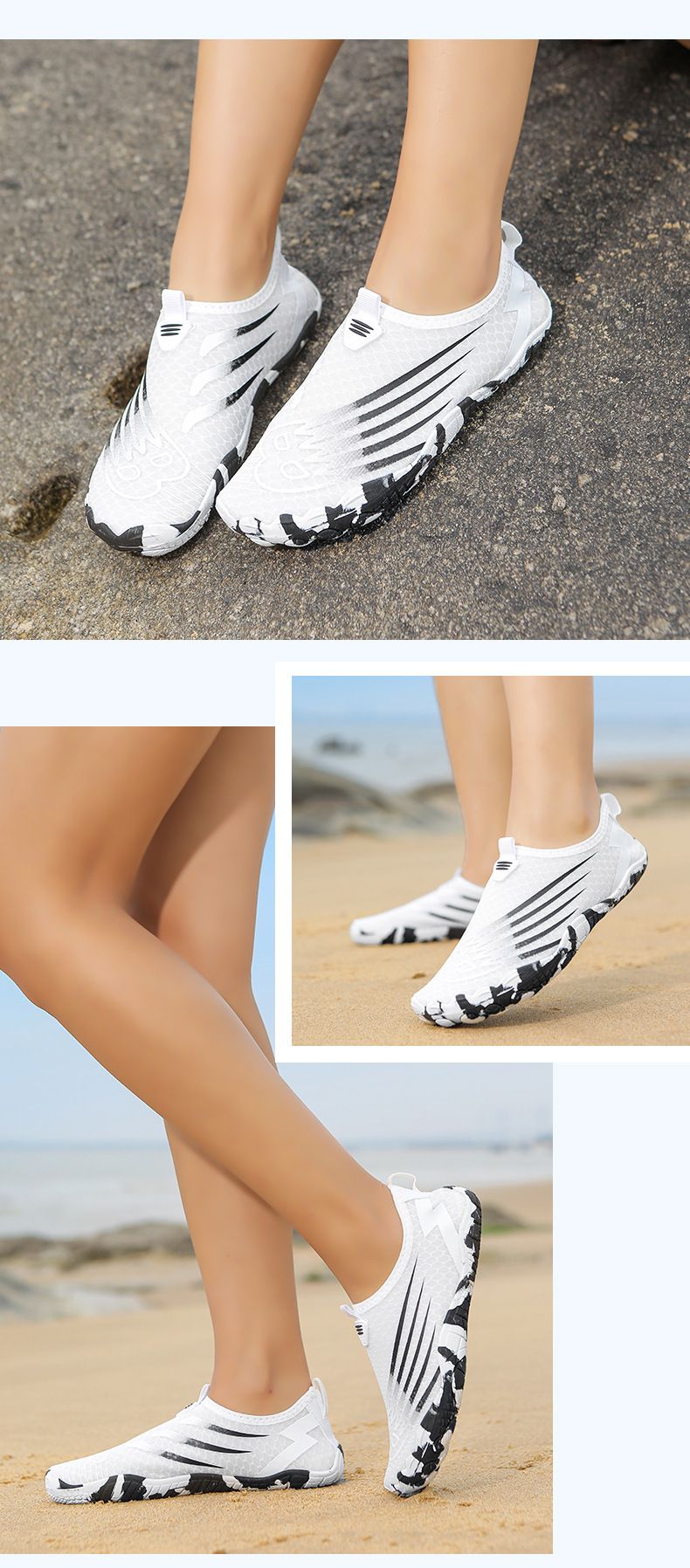 Outdoor New Beach For Men And Women, Water Wading Shoes, Non-Slip, Cut-Resistant, Breathable, Soft Sole, Quick-Drying_voghion.com