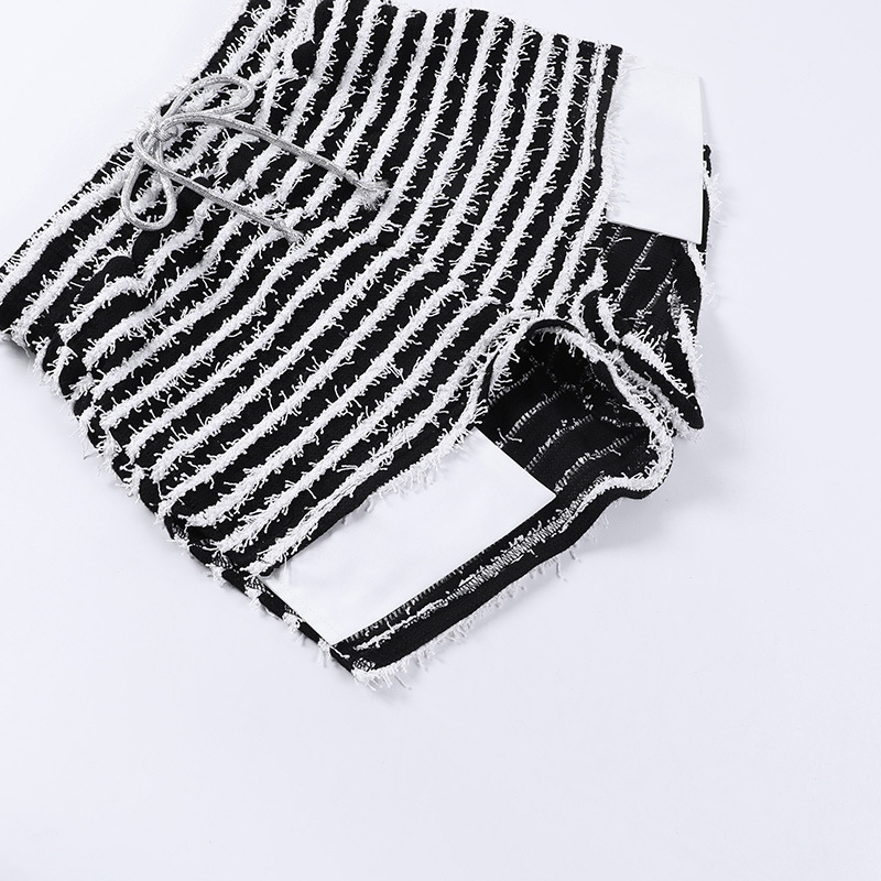 Dameskleding Gebreide Gestreepte Sexy Slanke Broek Kinder Lente Mode Hoge Taille Heup Lifting Hot Girl Casual Broek_voghion.com