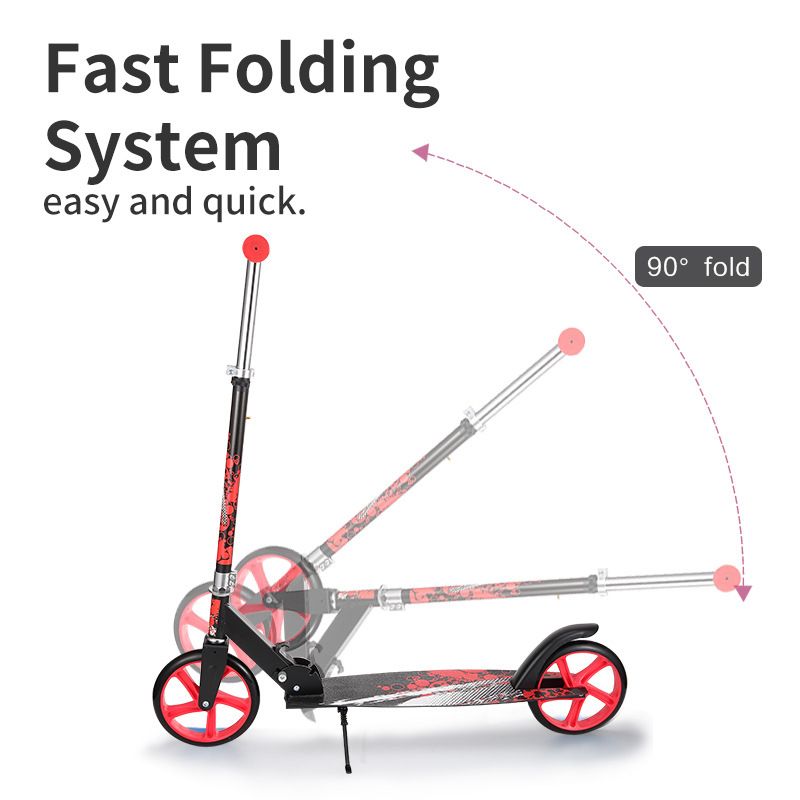 Nuevo scooter portátil plegable para viajes diarios al trabajo y al trabajo, coche de límite, coche de acrobacias con pedales para niños_voghion.com