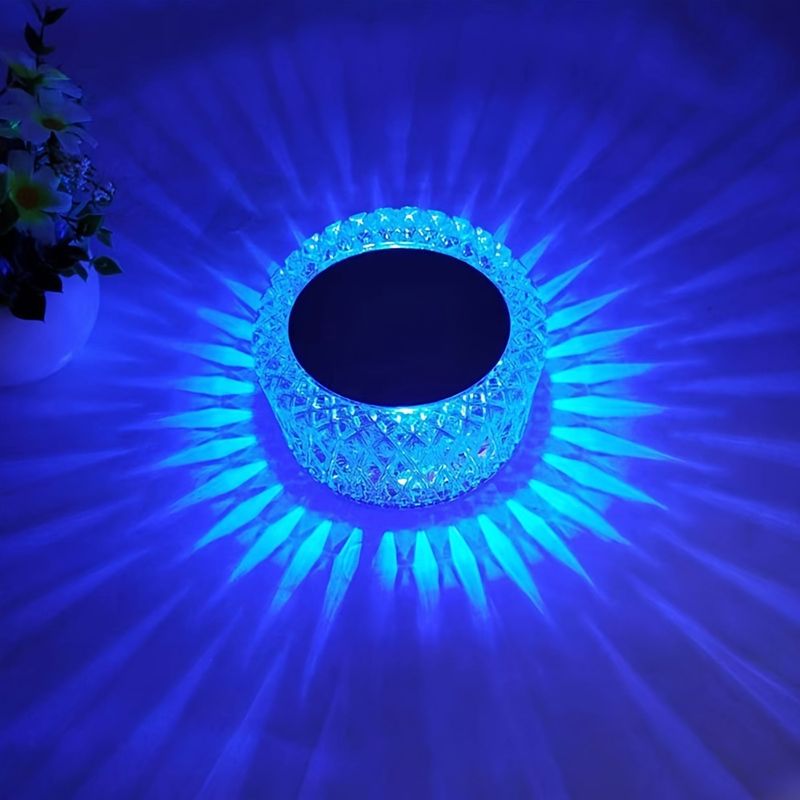 Renkli Kristal Yaratıcı Kısılabilir Şarj Dokunmatik Çubuk Atmosfer Işığı Yatak Odası Başlığı Gece Lambası Masa Lambası_voghion.com