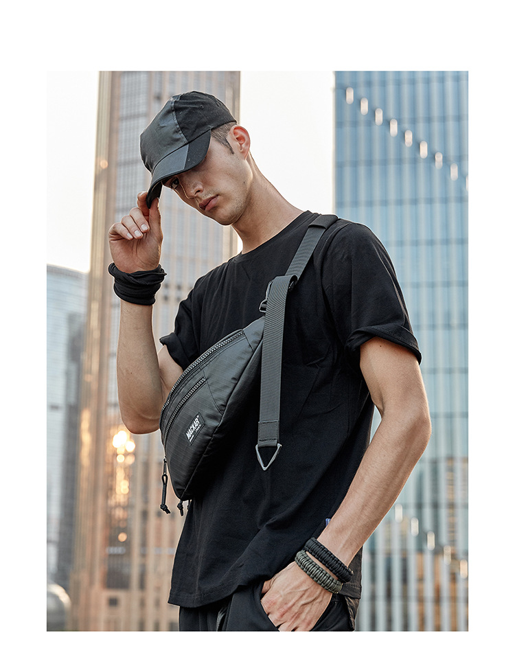 Fashionable new sports waist bag, single shoulder crossbody waterproof outdoor travel multifunctional bag_voghion.com