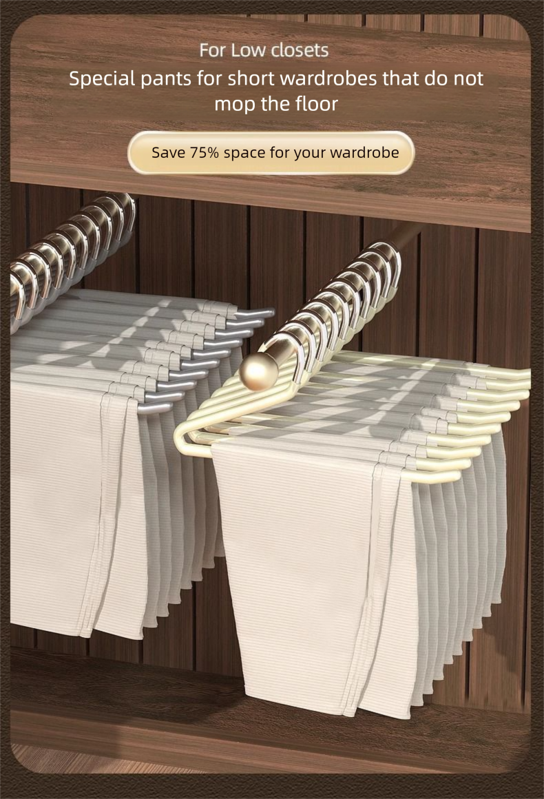 Appendiabiti a forma di oca per uso domestico, clip speciale per pentole antitraccia, contenitore integrato per armadio a Z a 2 forme Ani-Slip_voghion.com