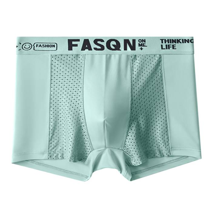4 Stéck héichqualitativ nahtlos Äisnetz atmungsaktiv Hären Summershorts, Gréisst: M-6XL_voghion.com