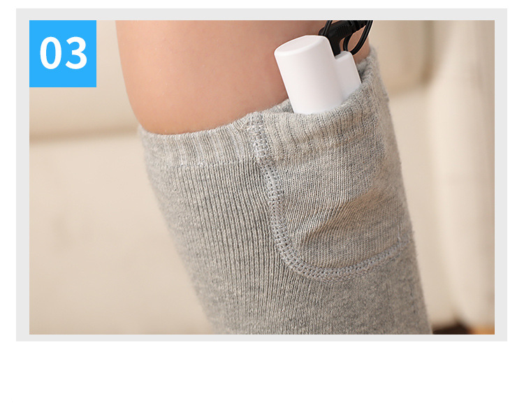 Calcetines térmicos para exteriores, calcetines térmicos de tubo largo, calcetines térmicos eléctricos de algodón puro, calcetines térmicos deportivos para hombres y mujeres, calcetines de esquí cálidos con carga_voghion.com