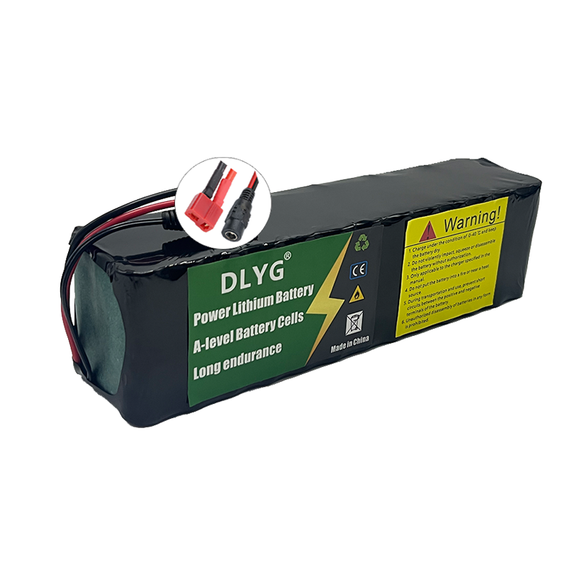 48 V 10,5 Ah 18650 wiederaufladbarer Lithium-Akku 13S3P 500 W Leistung Elektro-Fahrrad-Akku, Elektro-Scooter-Akku T + DC-Stecker_voghion.com