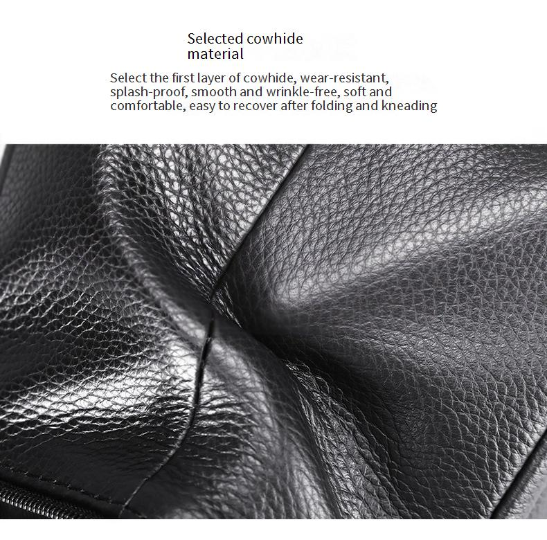 Borsa a tracolla da uomo in pelle Marant, borsa a tracolla verticale da uomo in pelle bovina di prima qualità_voghion.com