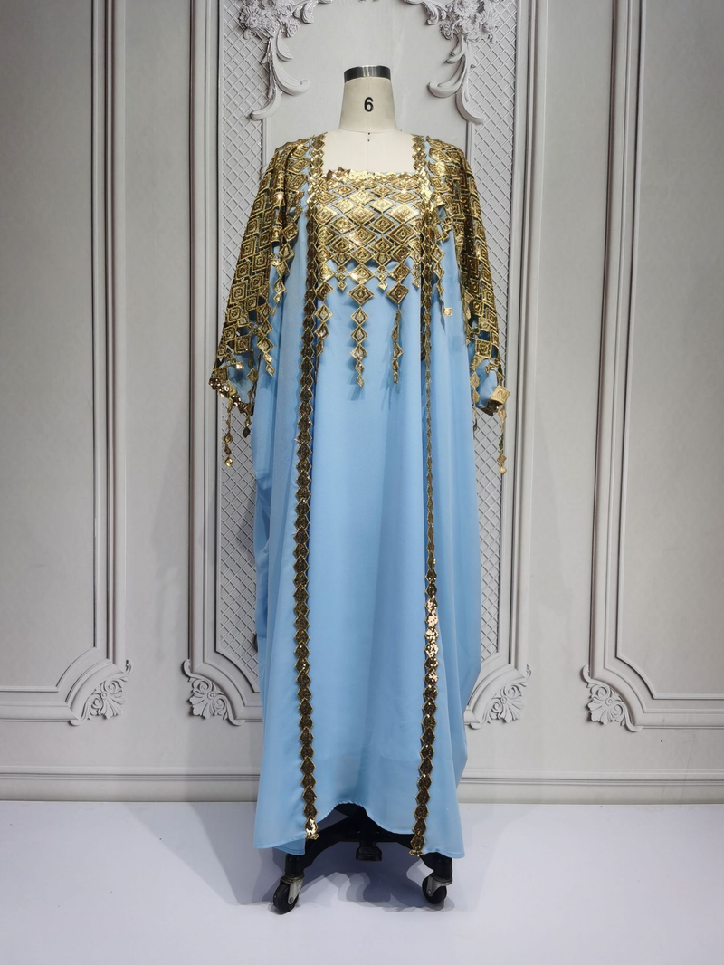 Naisterõivad Moslemi Abaya Naiste litritega kleit ülikond Šifoonist kaheosaline kleit Cape Robe_voghion.com