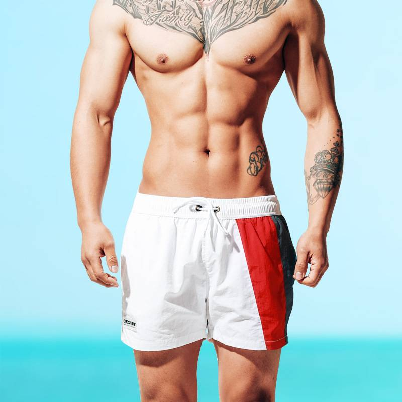Men's Flat-angle Loose Swimming Trunks And Quick-drying Beach Pants_voghion.com