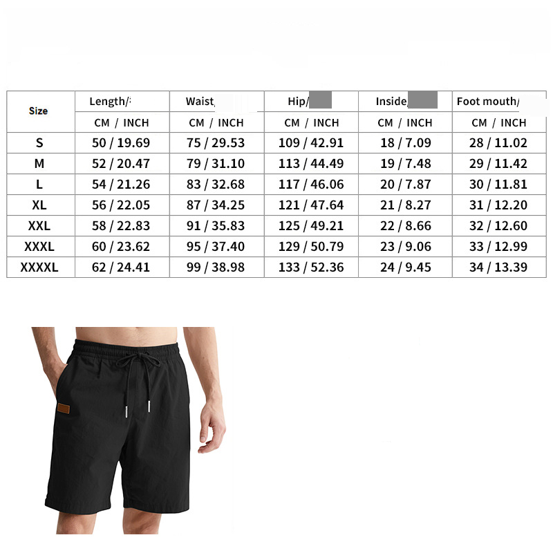 Pantalones cortos de playa para hombre, de verano, con cordón cruzado, talla grande_voghion.com