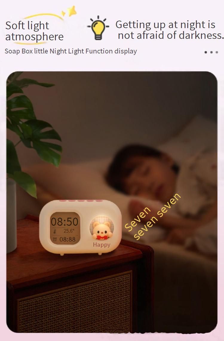 Cartoon Children's Ins Electronic Clock Display Student Specific Cute Clock High Value Junior High School Student Small Alarm Clock_voghion.com
