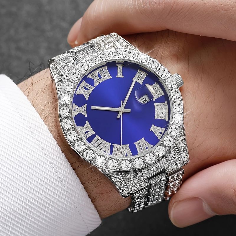1pc-Charming Men's And Women's Watch Set, Quartz Movements, Circular Alloy Case Strap, Suitable For Daily Wear, Parties, Easter, Halloween, And Gifts_voghion.com