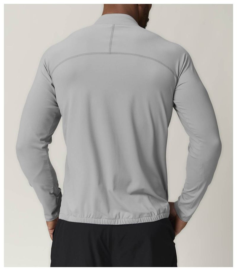 SwayneMen's Stand-up Collar Sports Fitness Jacket, Solid Color Outdoor Casual Home Commuting Warm Sweatshirt 1052_voghion.com