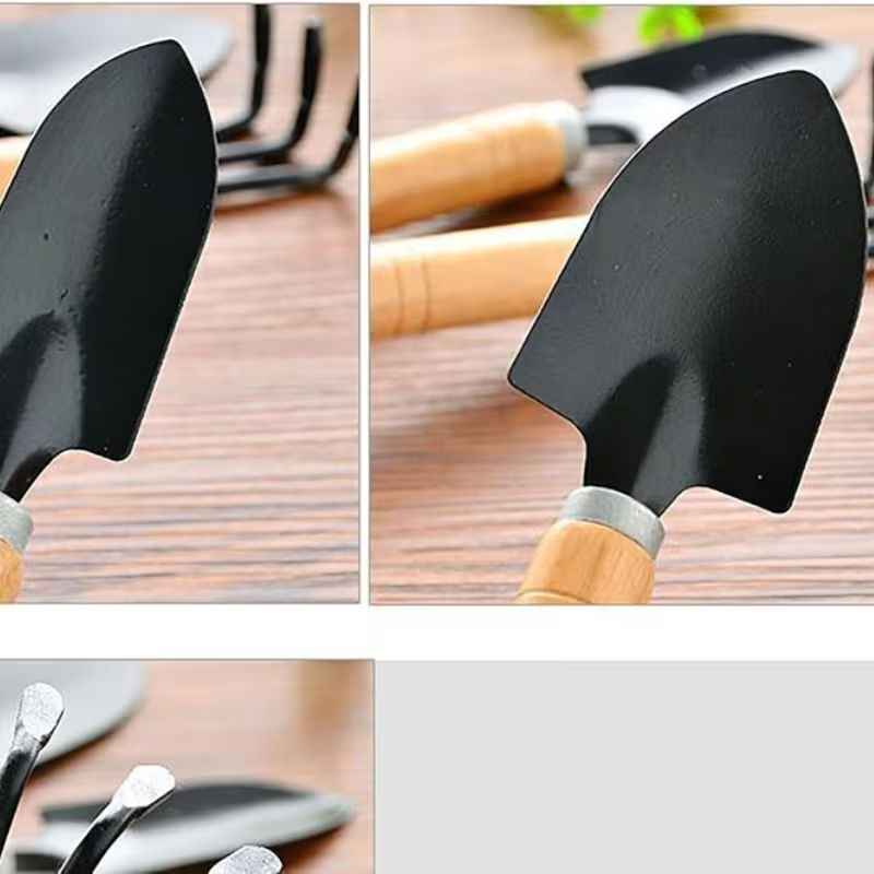 3-teiliges Garten-Set mit Rechen, Schaufel und Löffel, Gartenwerkzeug-Set zum Anpflanzen von Sukkulenten_voghion.com