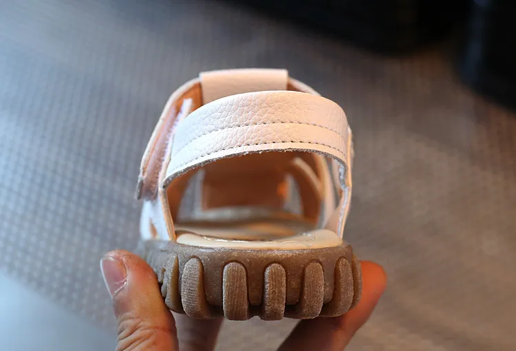 Summer Children Shoes Closed Toe Toddler Boys Leather Cut-outs Breathable Beach Sandalia Infantil Kids Sandals Comfort_voghion.com