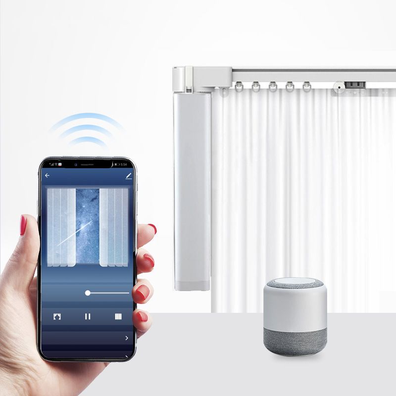 Zigbee WiFi Tuya Smart Curtain Motor Mobile Phone APP Xiaodu Voice Control Curtain_voghion.com